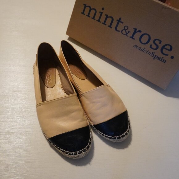 Anthropologie ~ Mint & Rose ~ Size 39 Cap toe Espadrilles - Picture 1 of 10